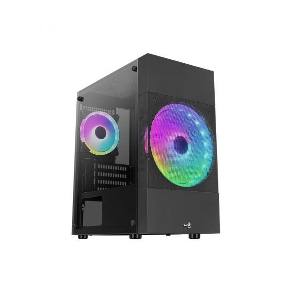 Корпус AeroCool Atomic Lite Mini-Tower черный Lite-G-BK-v2